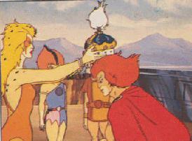 Being crowned Lord of the ThunderCats by Cheetara. [Lion-o's Anointment]
