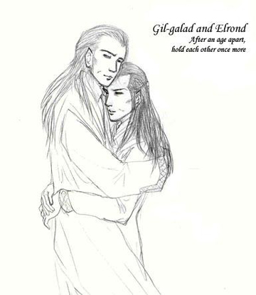 Elrond and Gil-galad, by Indra Kim