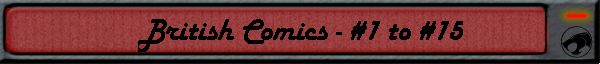 British Comics - #1 to #15